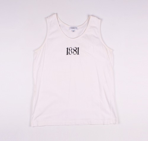 Cerruti 1881, Vintage Cerruti 1881 Women's White Tank Top Size US 12
