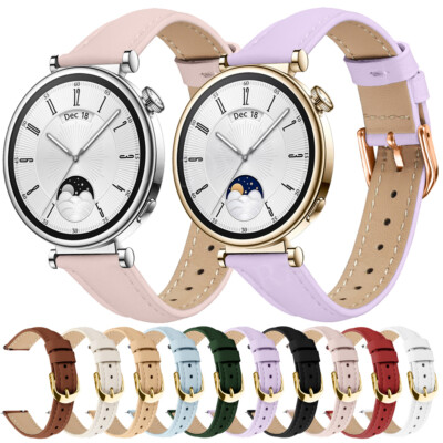 18mm luxuriös Leder Armband für Huawei Uhr GT 4 GT 5 41mm 5 Pro 42mm Ersatzband