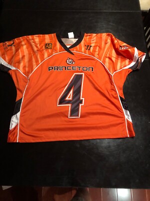 Game Worn Used Princeton Tigers Lacrosse LAX Jersey Size XL