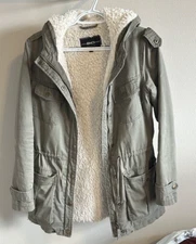 BNCI by Blanc NOIR - Women's Faux Fur Cargo Jacket - Snap Button Pockets - XS