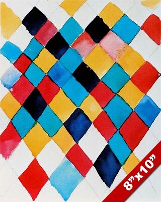 KANDINSKY COLOR STUDY 1913 ABSTRACT PAINTING SPIRITUAL ART PRINT ON REAL CANVAS