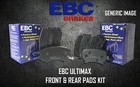 NEW EBC ULTIMAX FRONT AND REAR BRAKE PADS KIT BRAKING PADS OE QUALITY PADKIT628