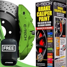 Brake Caliper Lime Green E-Tech Car Engine Bay Block Wheel Hubs Paint Kit. +M