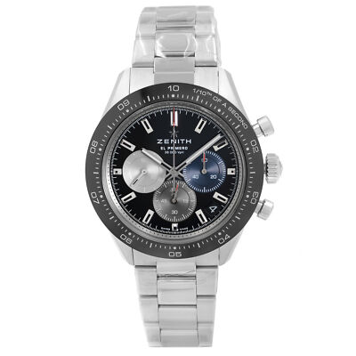 Zenith El Primero Chronomaster 41mm Sport Black Dial Watch 03.3100.3600/21.M3100