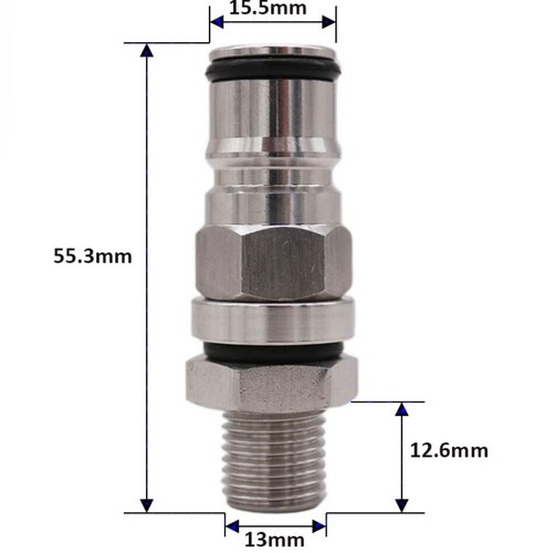 Kegland Schott Flüssig Kugelverschluss Pfostenverschraubung Edelstahl 1/4 BSP KL03162 - Bild 10 von 15