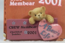 Cherished Teddies 'A Bear's Life' 2001 Club Lapel Pin 824313 NEW 