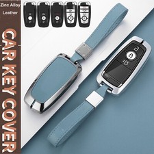 Funda para llavero remoto de cuero de aleación de zinc para Ford Escape F150 Explorer Edge