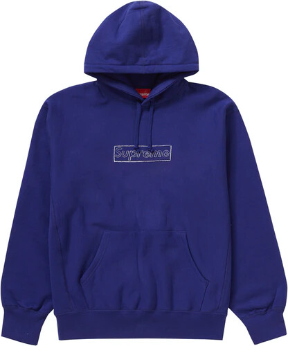 SUPREME KAWS CHALK BOX LOGO HOODED 
