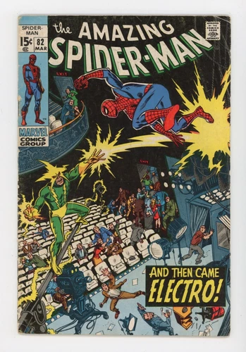 Amazing Spider-Man 82 vs Electro, classic stuff, solid VG