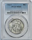 1946 S Walking Liberty MS65 PCGS Graded Half Dollar San Francisco Coin 6629