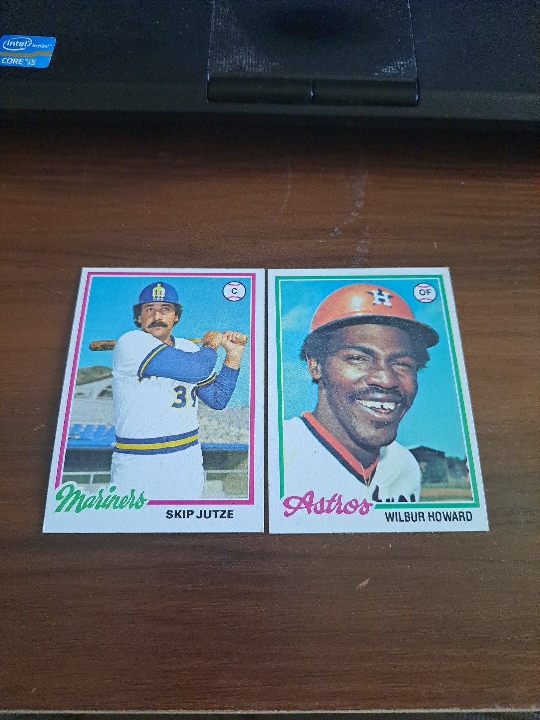 1978 TOPPS BASEBALL TWO CARD LOT - # 532 SKIP JUTZE & # 534 WILBUR HOWARD