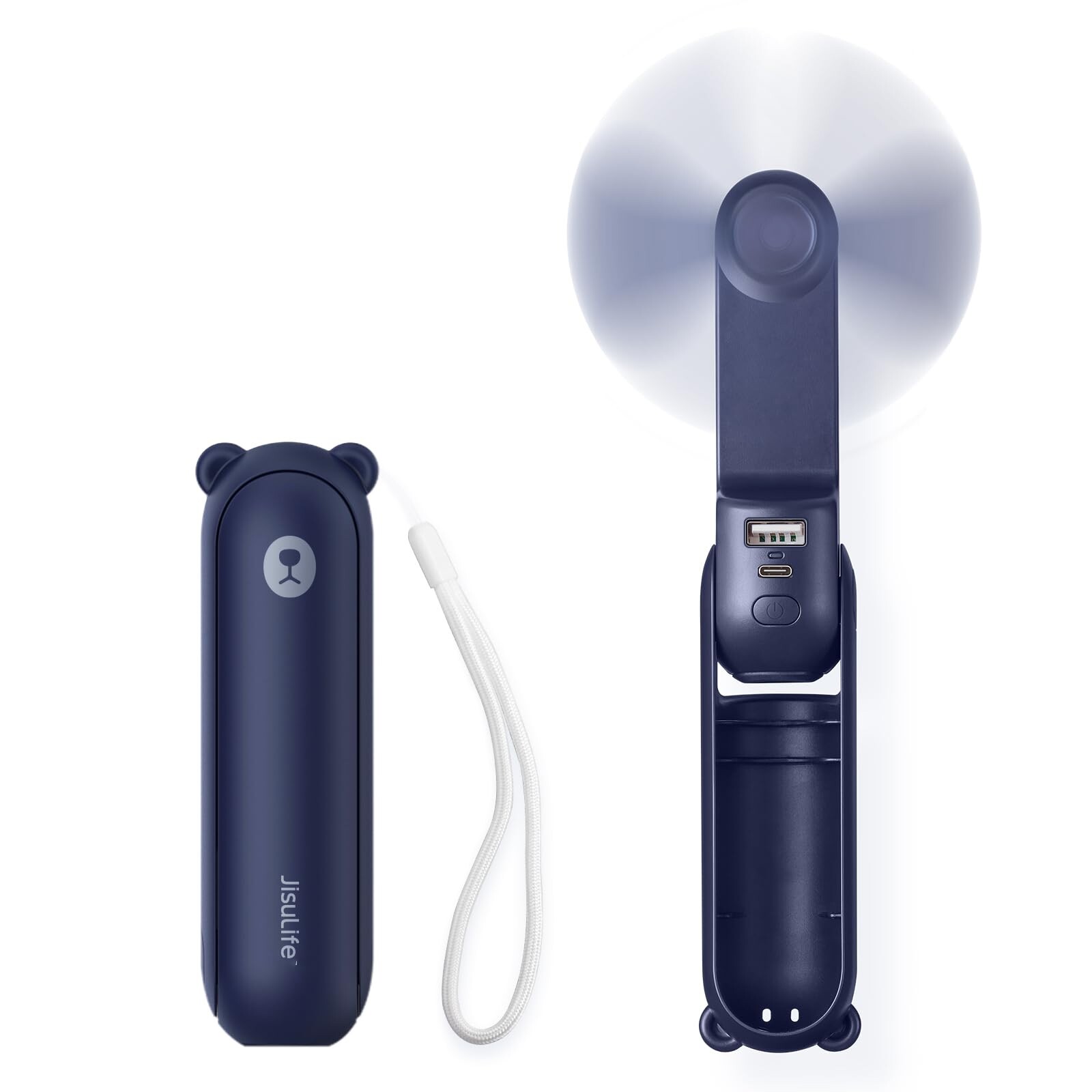 JISULIFE mini ventilateur portatif silencieux pour voyage camping et bureau