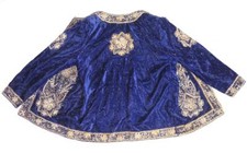 UZBEK AMAZING HANDMADE EMBROIDERY ON VELVET - JACKET CHAPAN ROBE
