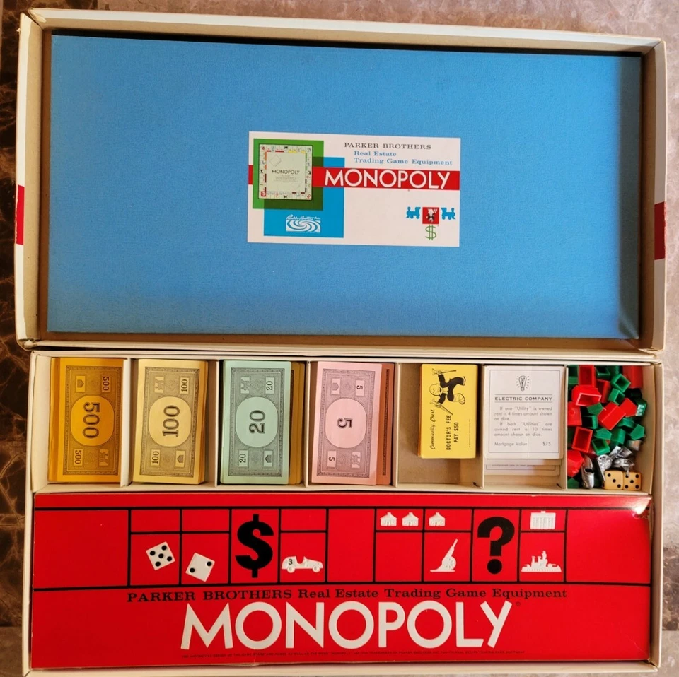 Trademark Vintage Monopoly Board Game 1961 ***60 Years Old!*** - Image 3 of 3