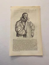 Philip Melanchthon Protestant Reformation by Lucas Cranach c. 1872 Print