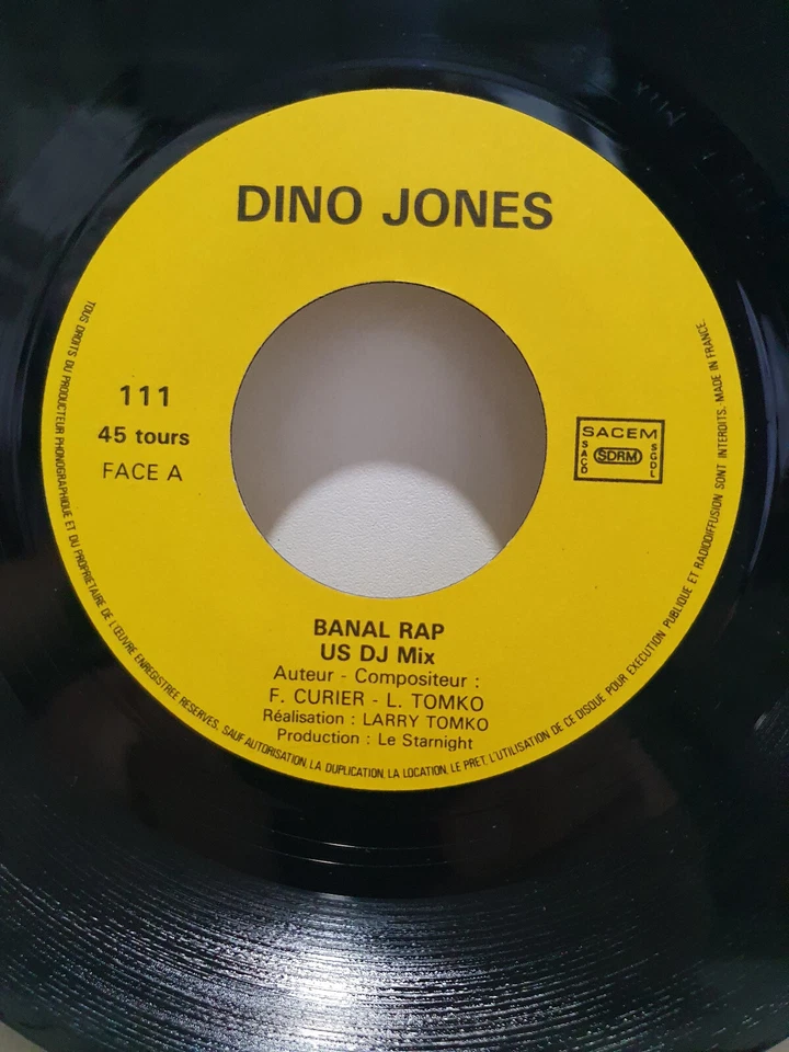 SP 45T HIP HOP RAP FUNK BANAL RAP BY DINO JONES FRENCH 1987 PRESS EX+NM GATEFOLD - Photo 4/4