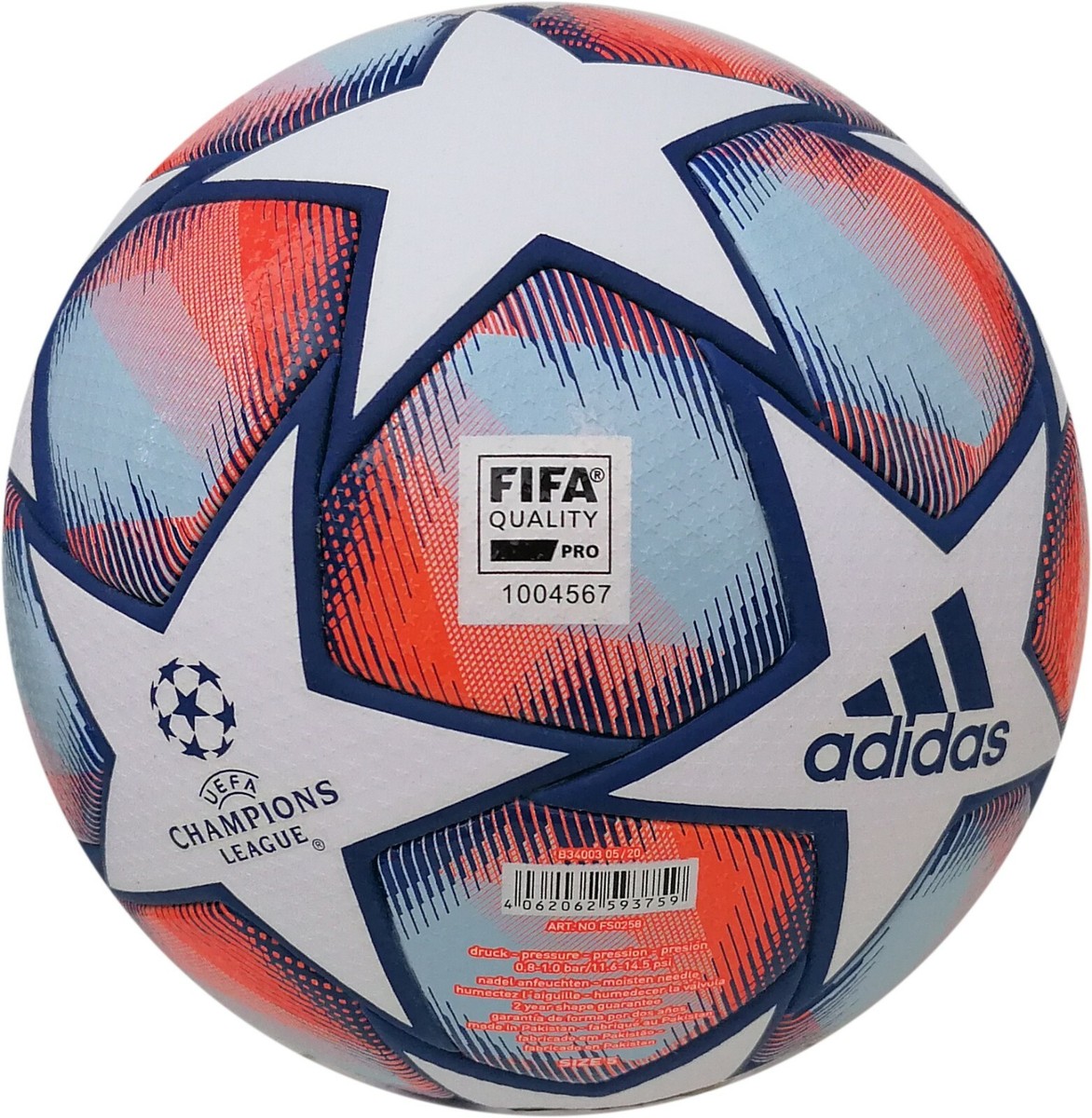 サッカーボール adidas Champions League PRO MATCHBALL Adidas UEFA Champions League Pro Match Ball Soccer IS7438 White