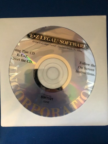 Disquete de CD EZ Legal Software Incorporation Vintage SW1101 Versión 4.1 TOTALMENTE NUEVO - Imagen 6 de 7