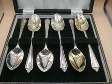Birmingham 1957 HEAVY Sterling Silver Tea Spoons - Lanson Ltd - Weighs 116gms