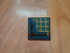 VINTAGE CLASSIC CABLAUTO LABINAL FRANCE ADVERTISING ENAMEL PIN BADGE