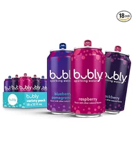 bubly Sparkling Water Triple Berry Variety Pack Zero Sugar & Zero Calories