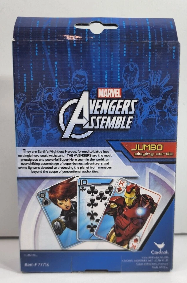 Marvel Avengers Assemble - Jumbo Playing Cards - Artículo #77716 - Sin usar Foto 2 de 4