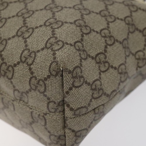 GUCCI GG Supreme Tote Bag PVC Beige Silver 181086 Auth yk18145 - Picture 9 of 22