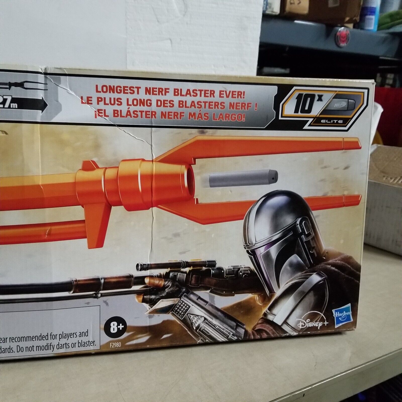 Nerf Star Wars Amban Phase-pulse Blaster, The Mandalorian, Scope, 10 Nerf  Elite Darts, 50.25 Inches Long - Nerf