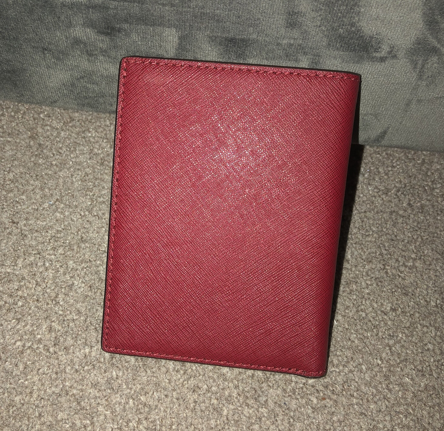 Michael Kors Jet Set Burgundy Leather Passport Cover / Holder. RRP £95