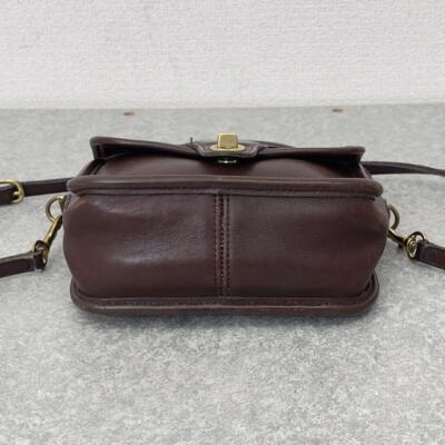 Vintage Coach Winnie Brown Turnlock 2Way Handbag Shoulder