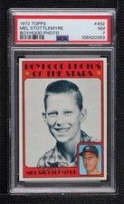 1972 Topps Boyhood Photos of the Stars Mel Stottlemyre #492 PSA 7 0nr3