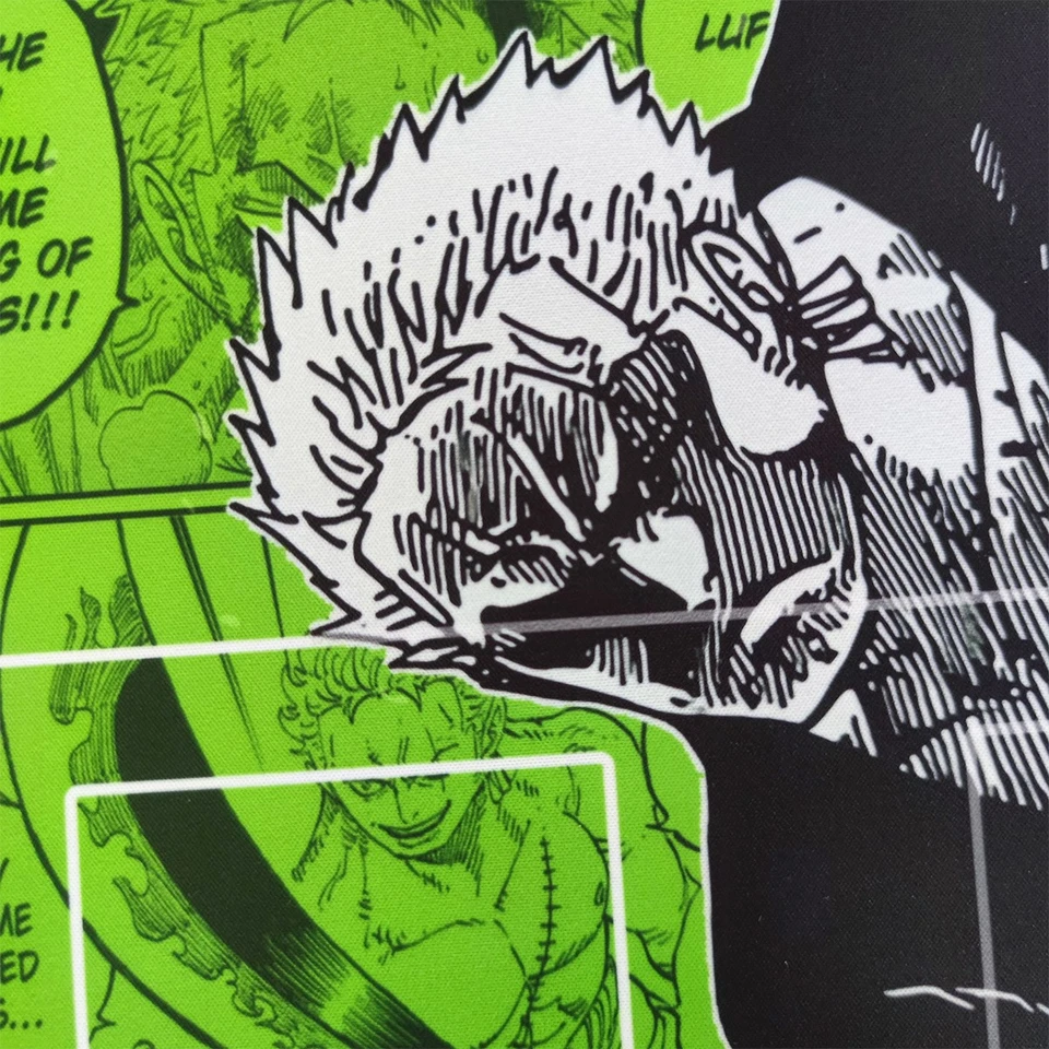 One Piece Zorro HOLO Playmat - Silber Foiling Foil Glitzer Zoro Spielmatte  - Bild 3 von 4