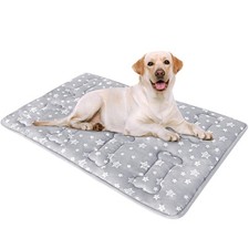 Dog Crate Bed Mat 36" X 23" , Soft Dog Bed Mat with Cute Stars, Personalized...