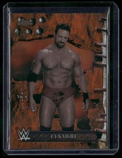 2025 Topps Wrestling Chrome WWE x Cactus Jack LA Knight Orange Refractor /25 #12