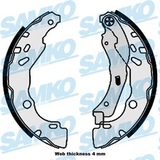 SAMKO Bremsbackensatz Bremsbacken hinten für Nissan Micra IV K13 K13_ Note E12