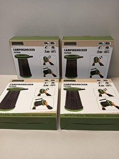 4er set CALIMA 46067 Campinghocker faltbar Verstellbar von 6 5 cm bis 44 cm