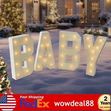 "BABY" Letter Light LED Light Up Letters for Baby Birthdays/Showers KT Board