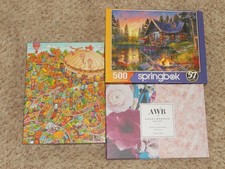 LOT OF 3 500 PC. JIGSAW PUZZLES