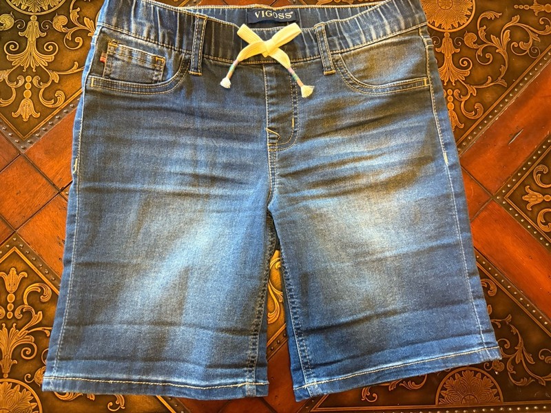 Vigoss Pull On Stretch Mid Shorts Denim Youth 16