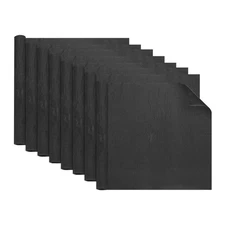 20 Sheets Gift Wrapping Paper, 20.9" x 20.9" Stone Textured Paper, Black