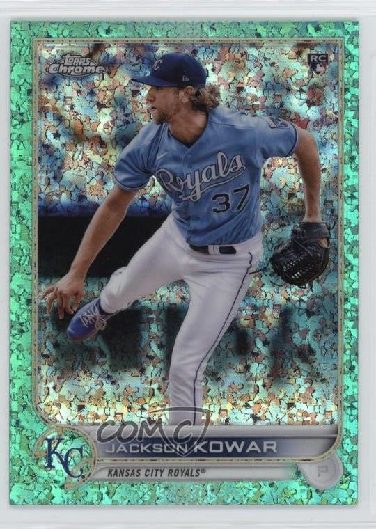 2022 Topps Chrome Aqua Mini-Diamond Refractor /199 Jackson Kowar #188 Rookie RC