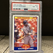 1989 Score - Edgar Martinez #637 PSA 8