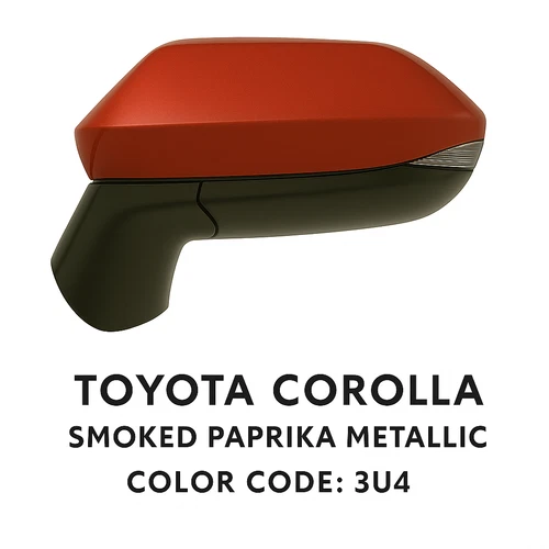 NEW PAPRIKA Mirror fits 19-20 COROLLA HATCHBACK Power Heat Signal Driver LH