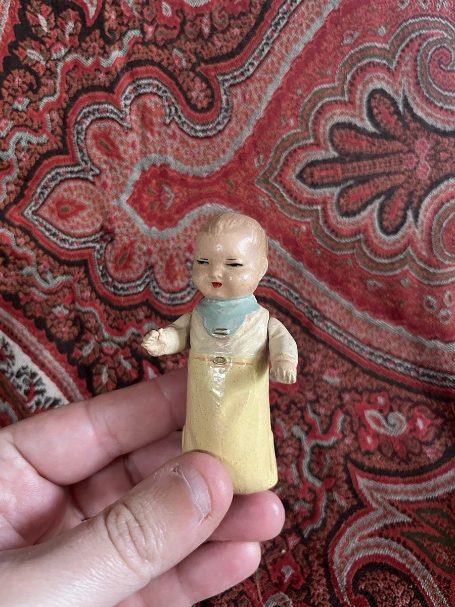 Rare ! petit encrier poupée ancienne