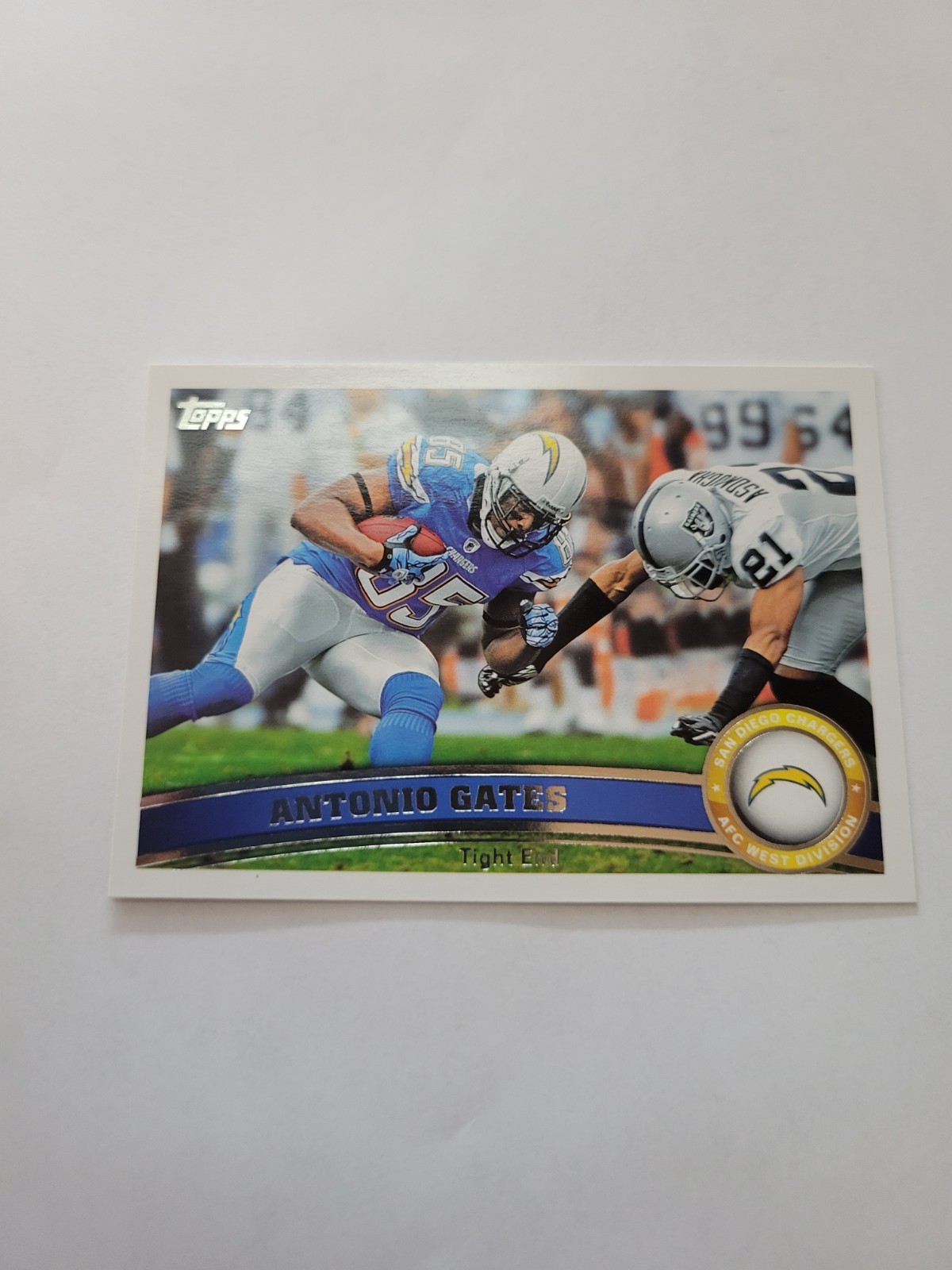 2011 Topps #280a Antonio Gates San Diego Chargers Football Card