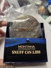 Montana Silversmiths NASCAR Snuff Can Lid.  New 