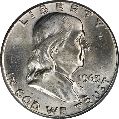 1963-P Franklin Half Dollar PCGS MS64 FBL Great Eye Appeal Nice Strike