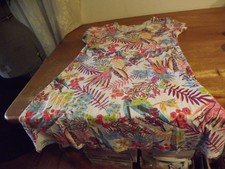 FRESH PRODUCE colorful FLORAL DRESS large 100 COTTON U.S.A.