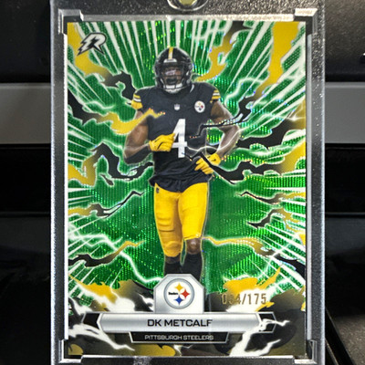 Topps 2025 DK Metcalf #84 Pittsburgh Steelers NFL Serial #084/175 Card