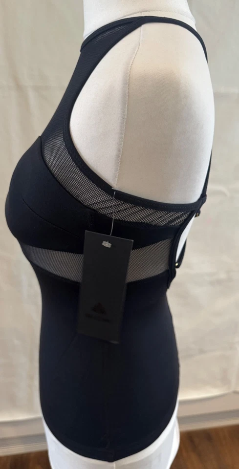 Michi Strappy Top-Black w Mesh Inserts Sexy Stretchy Corset Type Yoga Gym XS NwT - Image 4 of 4